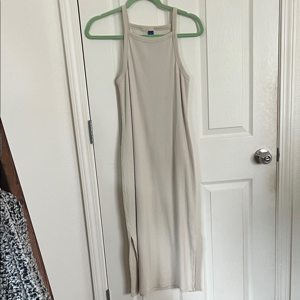 Old Navy Cream Midi Dress